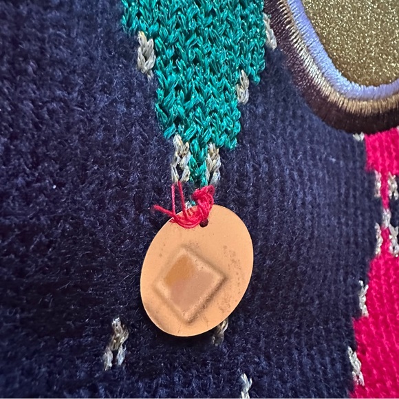 99 Jane Street Women Medium OH SNAP Gingerbread Man Ugly Christmas Sweater Vest - Picture 8 of 12